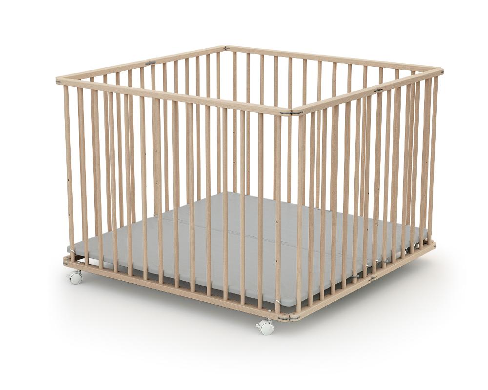 babymarkt Laufgitter faltbar 100 x 100 cm Buche unbehandelt Weihnachtsangebot
