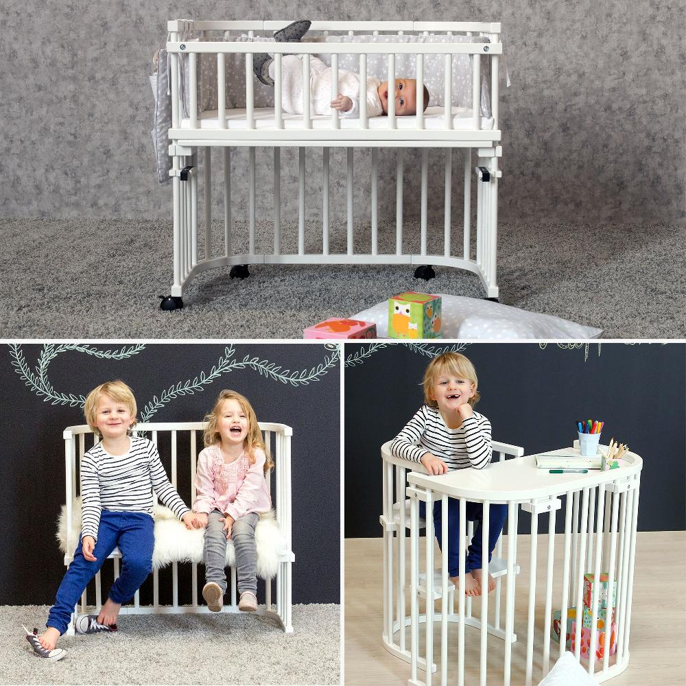 babymarkt Maxi Beistellbett Comfort Plus weiß lackiert Jubiläumsangebot