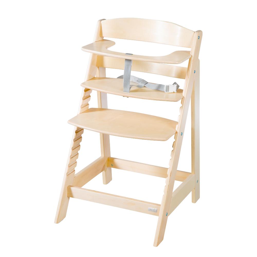 babymarkt Treppenhochstuhl Born Up natur Set 2 in 1 inkl. Aufsatz Greyish gesteppt Letzte 3 Tage