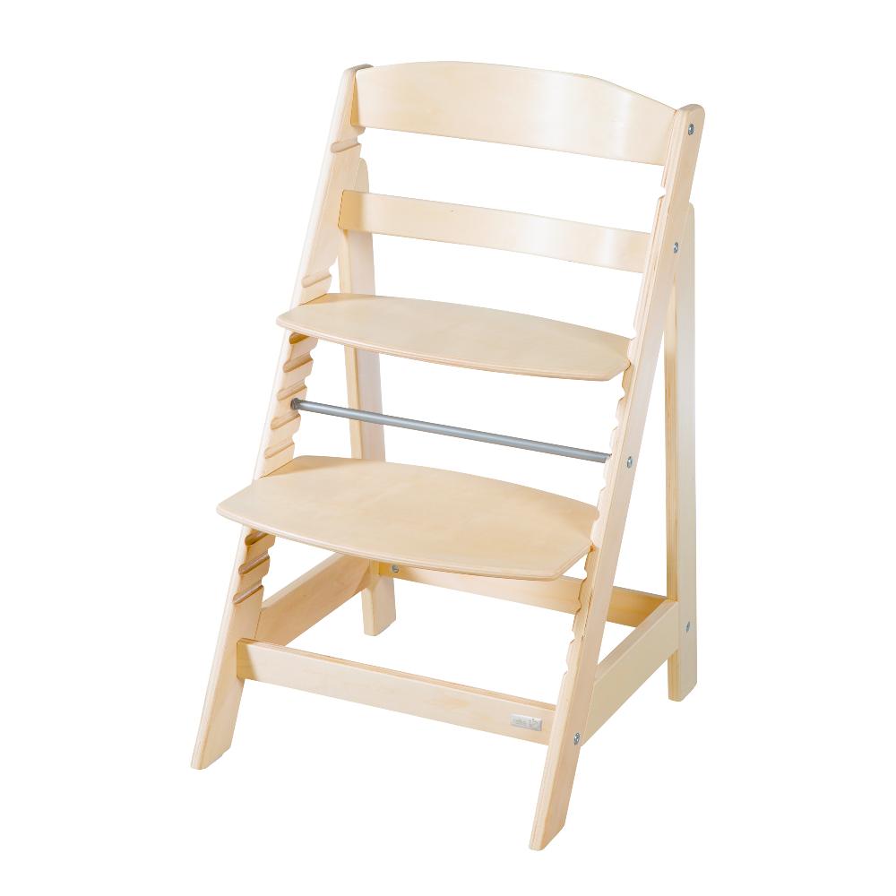 babymarkt Treppenhochstuhl Born Up natur Set 2 in 1 inkl. Aufsatz Greyish gesteppt Letzte 3 Tage