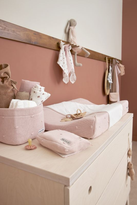 babymarkt Wickeltischkörbchen klein Knots Soft Pink Nur für heute
