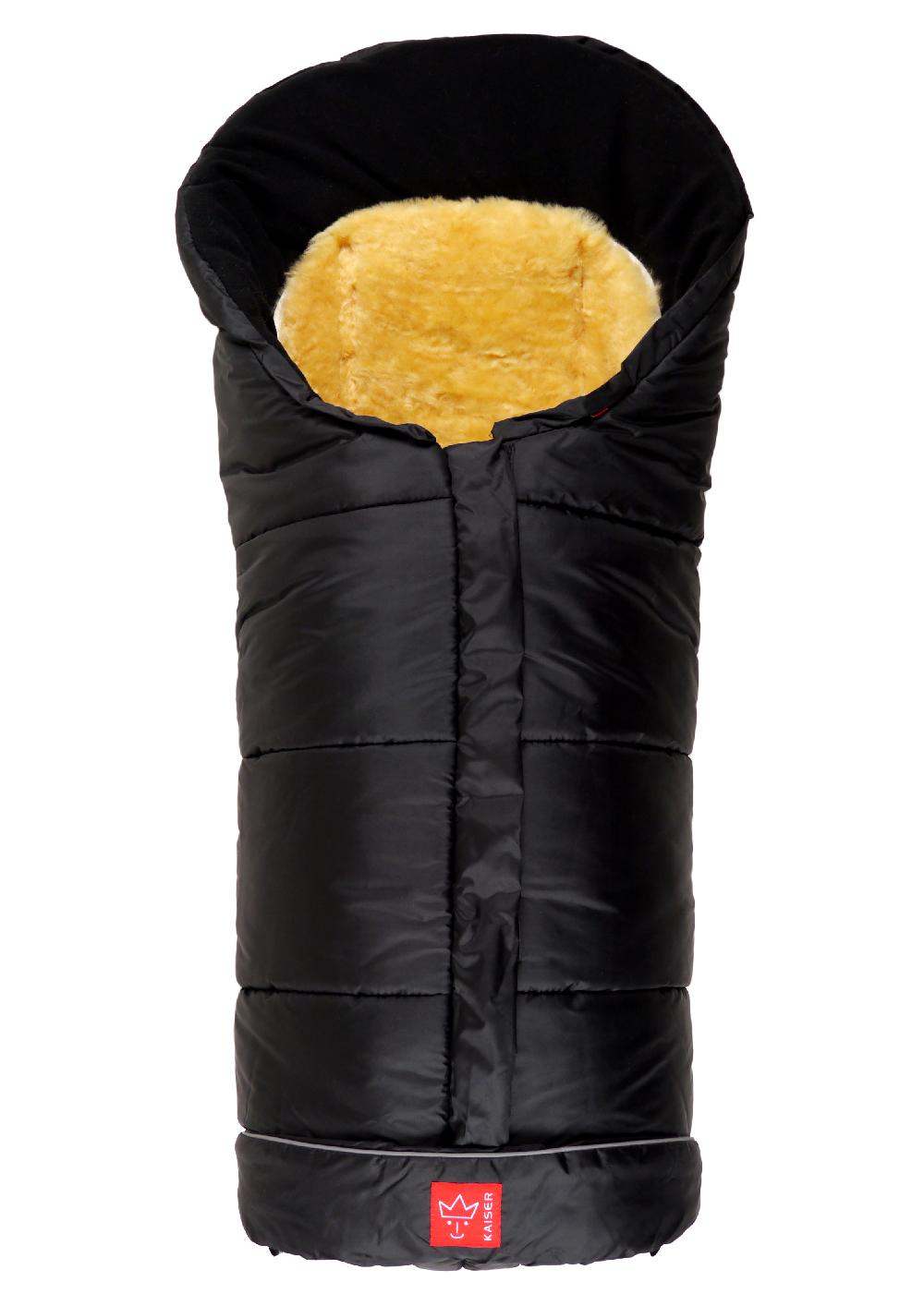 babymarkt Fußsack SHEEPY mit Lammfelleinlage schwarz Fabrikladen