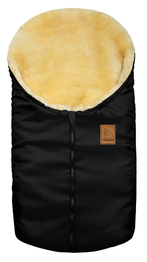 babymarkt Kleiner Lammfellfußsack Eisbärchen schwarz Black Friday Preise