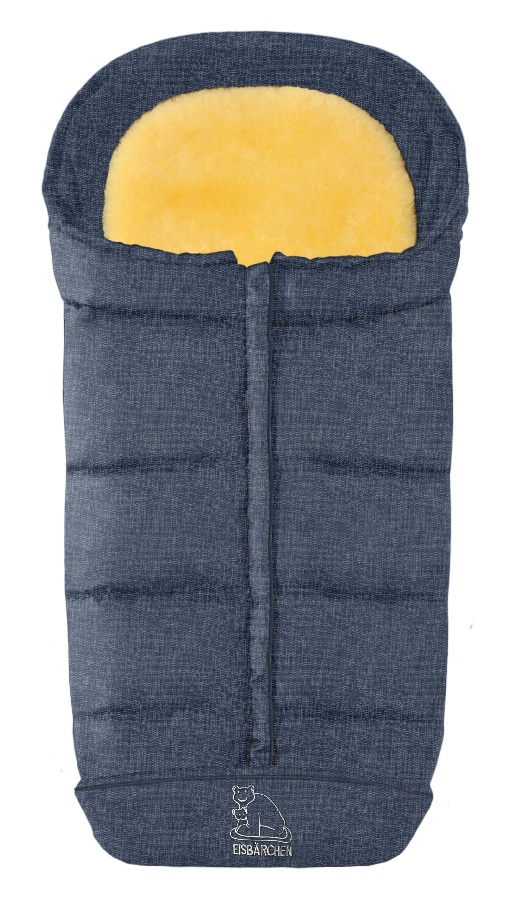 babymarkt Fußsack Komfort 2-in-1 blau-meliert