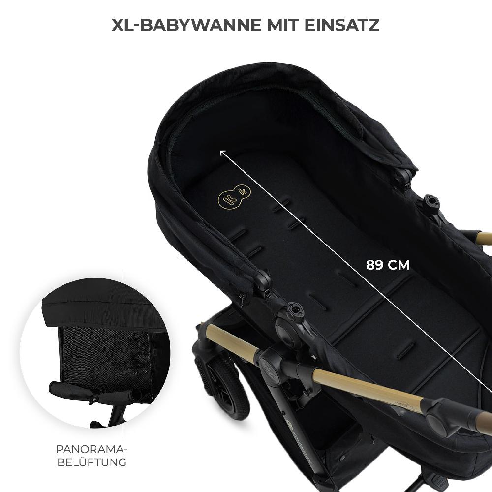 babymarkt Kombikinderwagen MOOV2 XL Pure Black Begrenztes Angebot