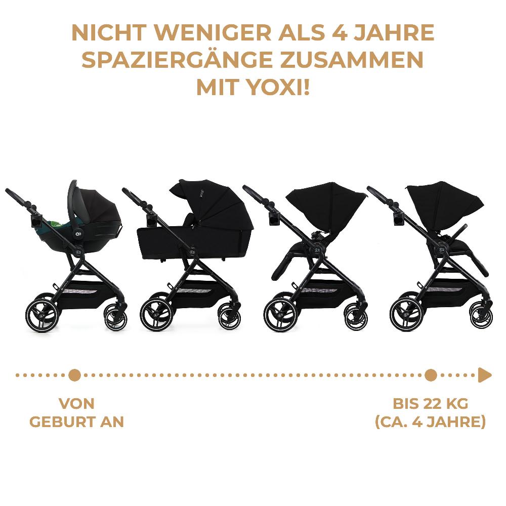 babymarkt Kinderwagen YOXI 2in1 pure black Online Shopping