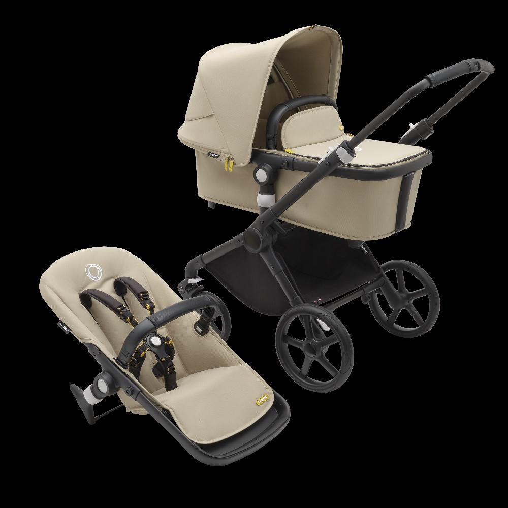 babymarkt 3in1 Kinderwagen Set Fox Cub Desert Beige inklusive MAXI COSI Babyschale Pebble 360 Essential Black Osterangebot