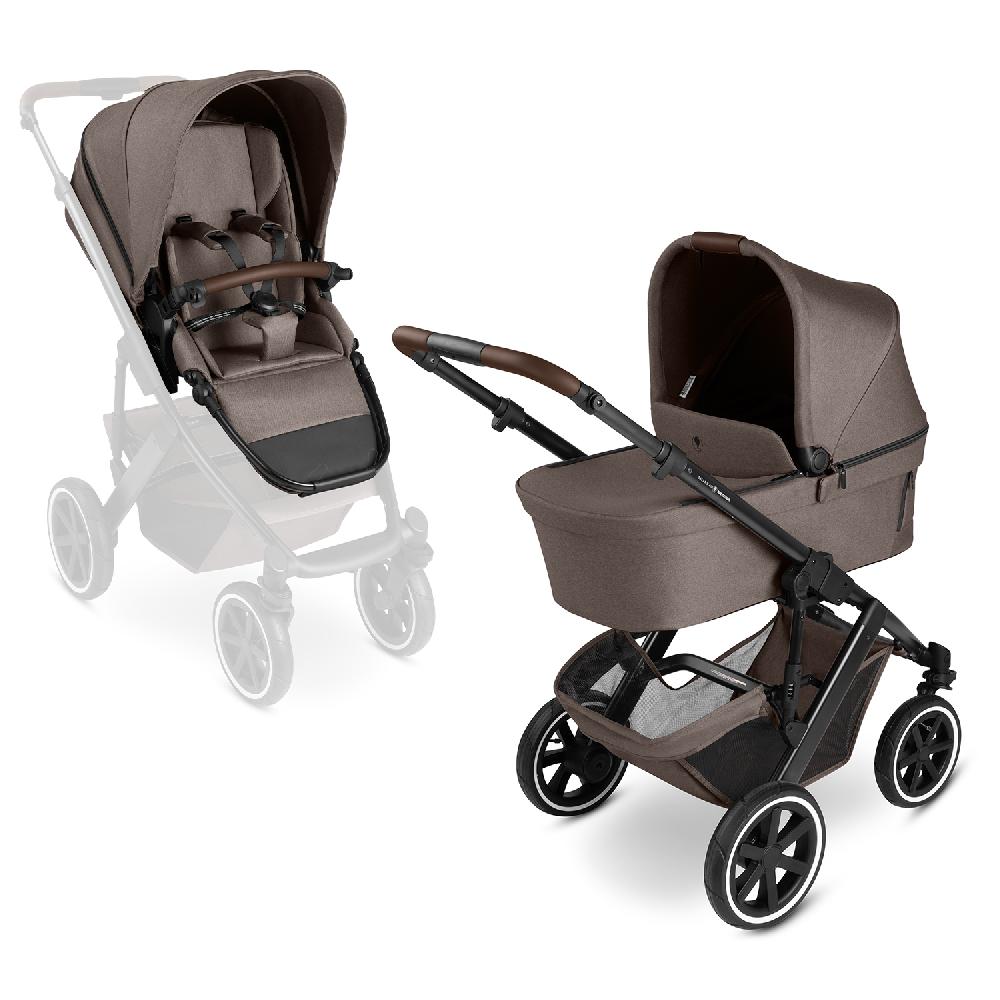 babymarkt Kombikinderwagen Salsa 5 Air inkl. Wickeltasche Urban und Winterfußsack nature Vatertagsangebot