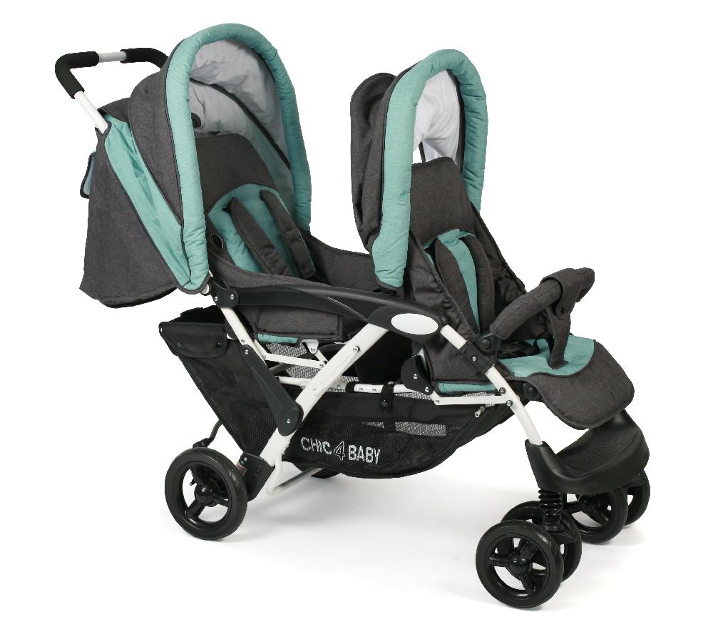 babymarkt Geschwisterwagen DUO Melange mint Große Rabatte