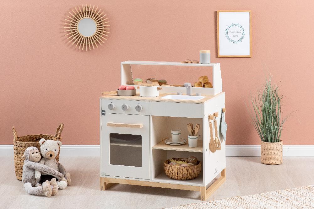 babymarkt Spielküche & Shop Prunus weiß/natur Vierteljährliche Förderung