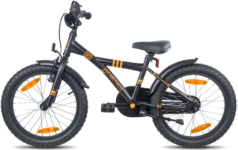 babymarkt Kinderfahrrad 18" schwarz matt-orange Fabrikladen