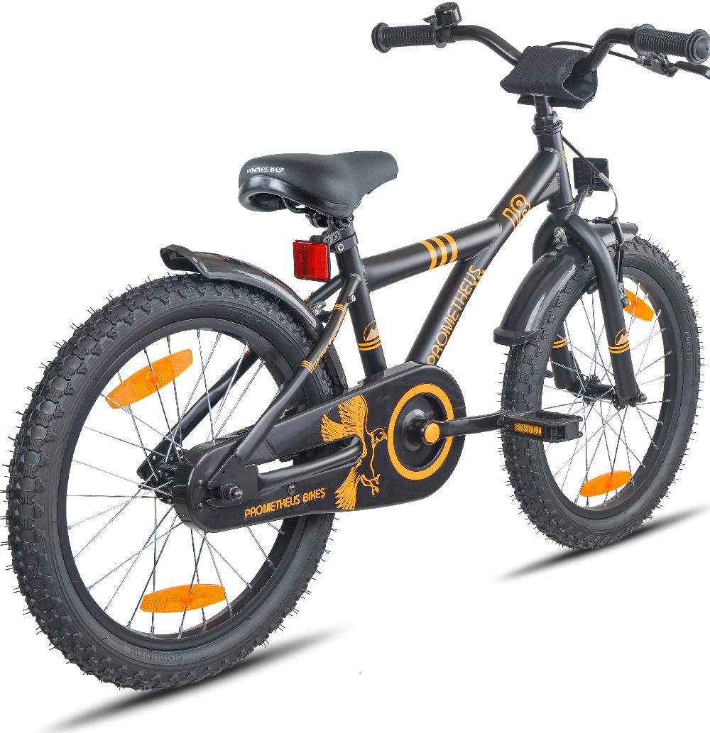 babymarkt Kinderfahrrad 18" schwarz matt-orange Fabrikladen