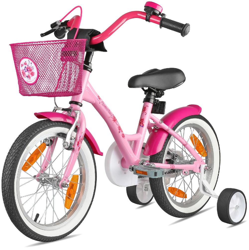 babymarkt Kinderfahrrad 16" mit Stützräder rosa-weiß Online