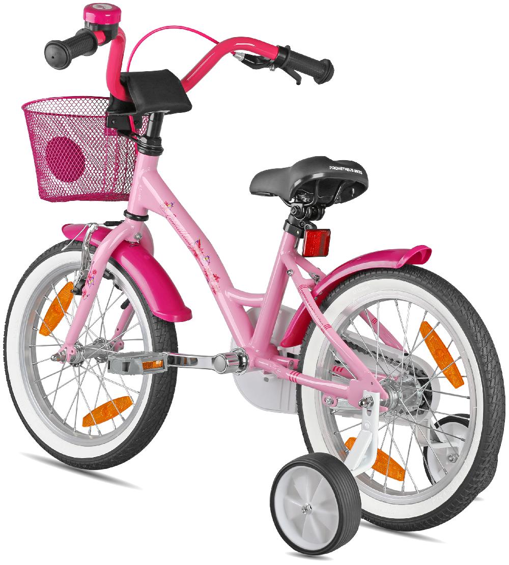 babymarkt Kinderfahrrad 16" mit Stützräder rosa-weiß Online