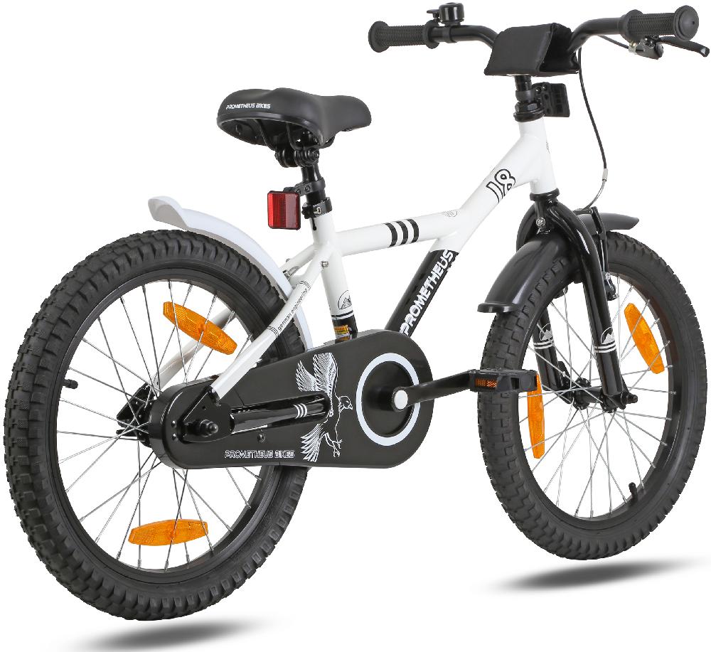 babymarkt Kinderfahrrad 18" weiß-schwarz Auslauf