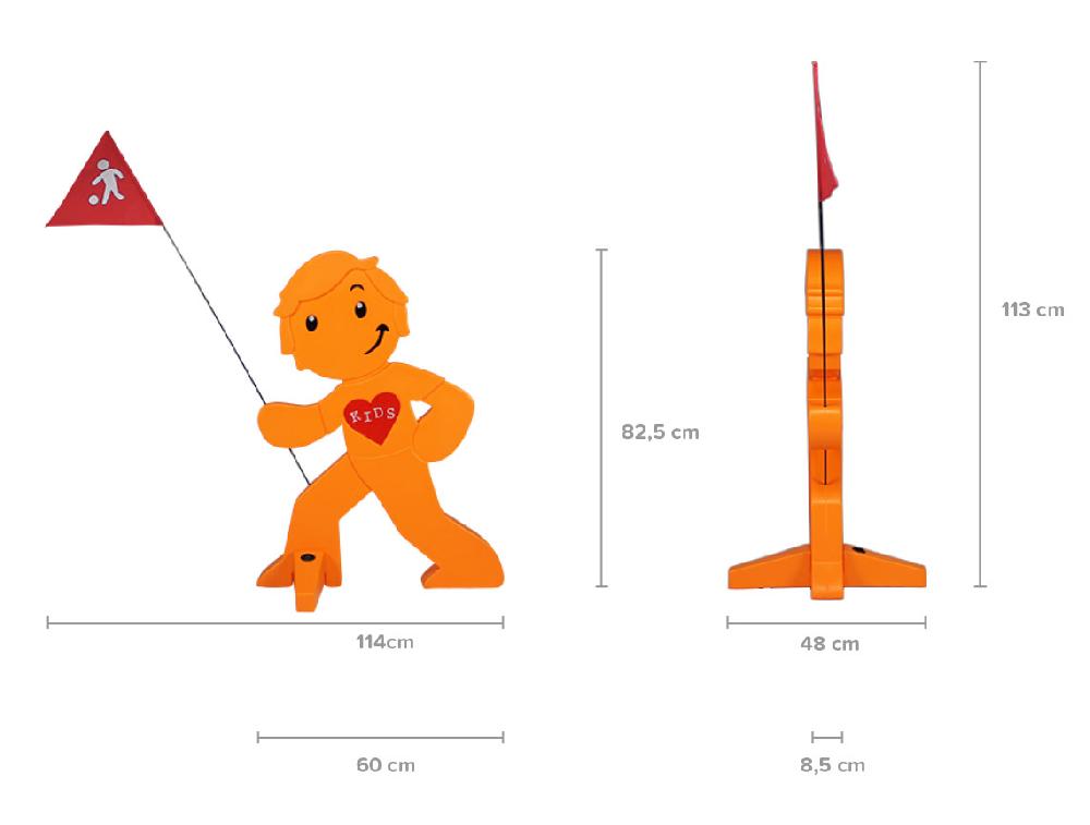 babymarkt Streetbuddy Warnfigur für mehr Kindersicherheit - orange Hotsell