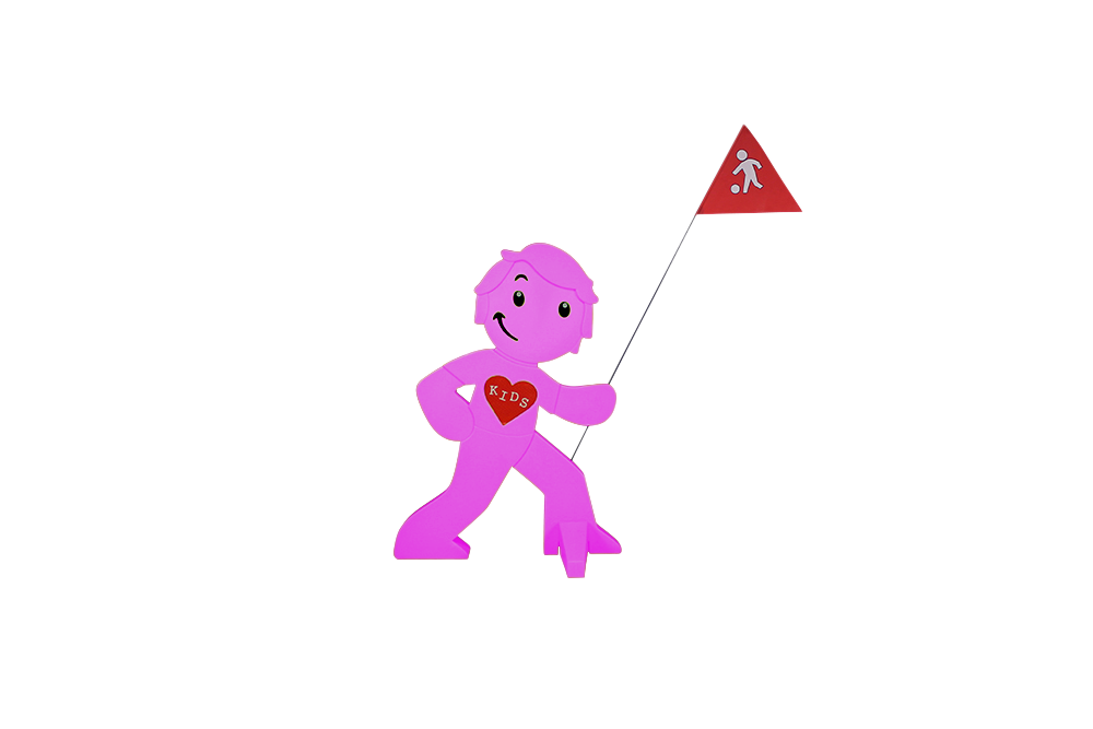 babymarkt Streetbuddy Warnfigur für mehr Kindersicherheit - magenta Günstiger Verkauf
