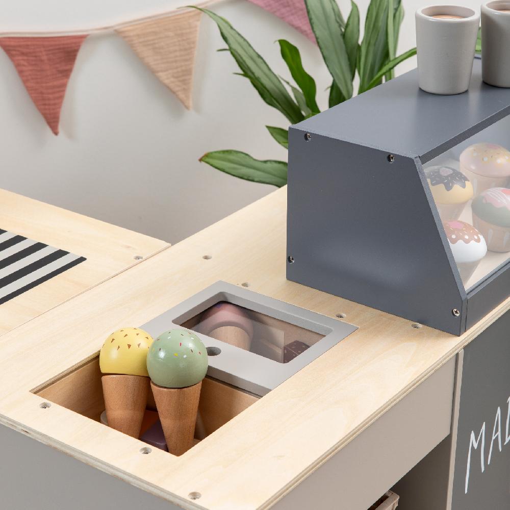 babymarkt Kaufladen Bollea warmgrau/natur Kostenloser Versand