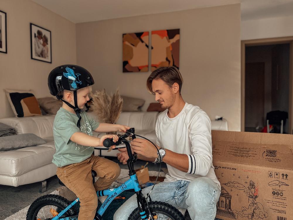 babymarkt Kinderfahrrad 12" mit Stützräder blau-schwarz Limitierter Zeitrabatt