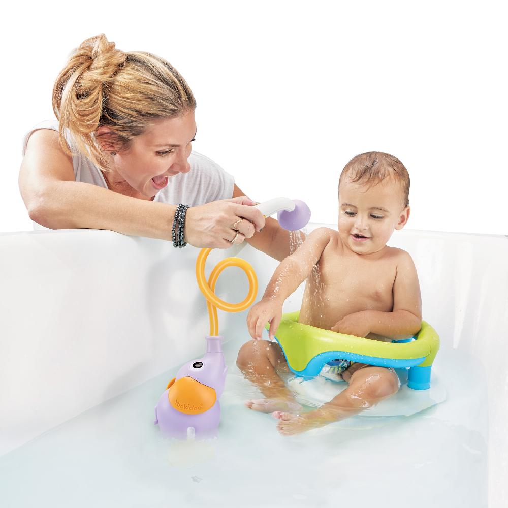 babymarkt Babydusche Elefant lila Flash Sale