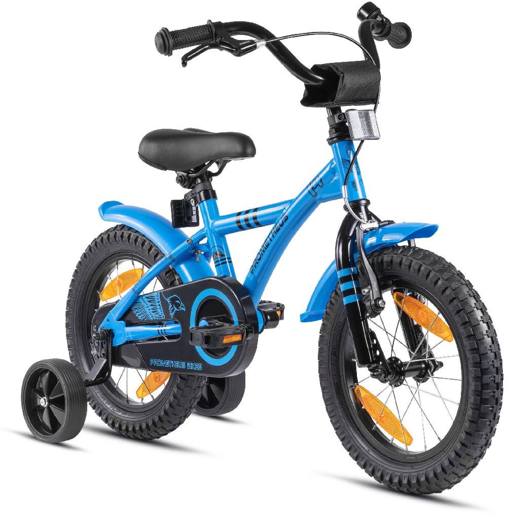 babymarkt Kinderfahrrad 14" mit Stützräder blau-schwarz Begrenztes Angebot