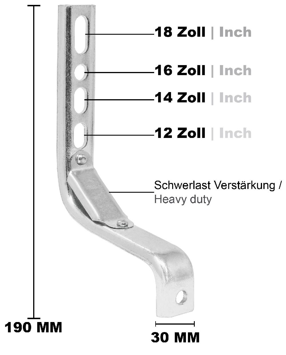 babymarkt Sützräder Universell für 12" bis 18" schwarz Valentinstagsangebot