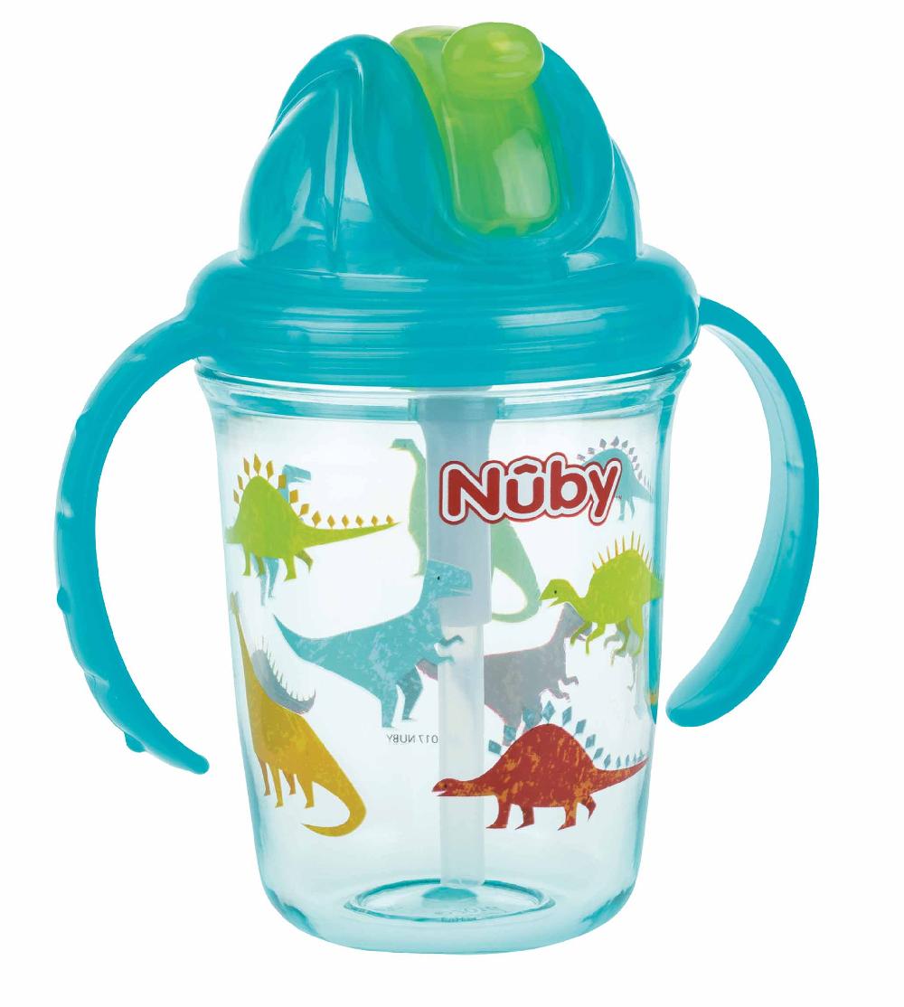 babymarkt Nûby 360° Trinklhalmtasse aus Tritan 240 ml in aqua Bestseller