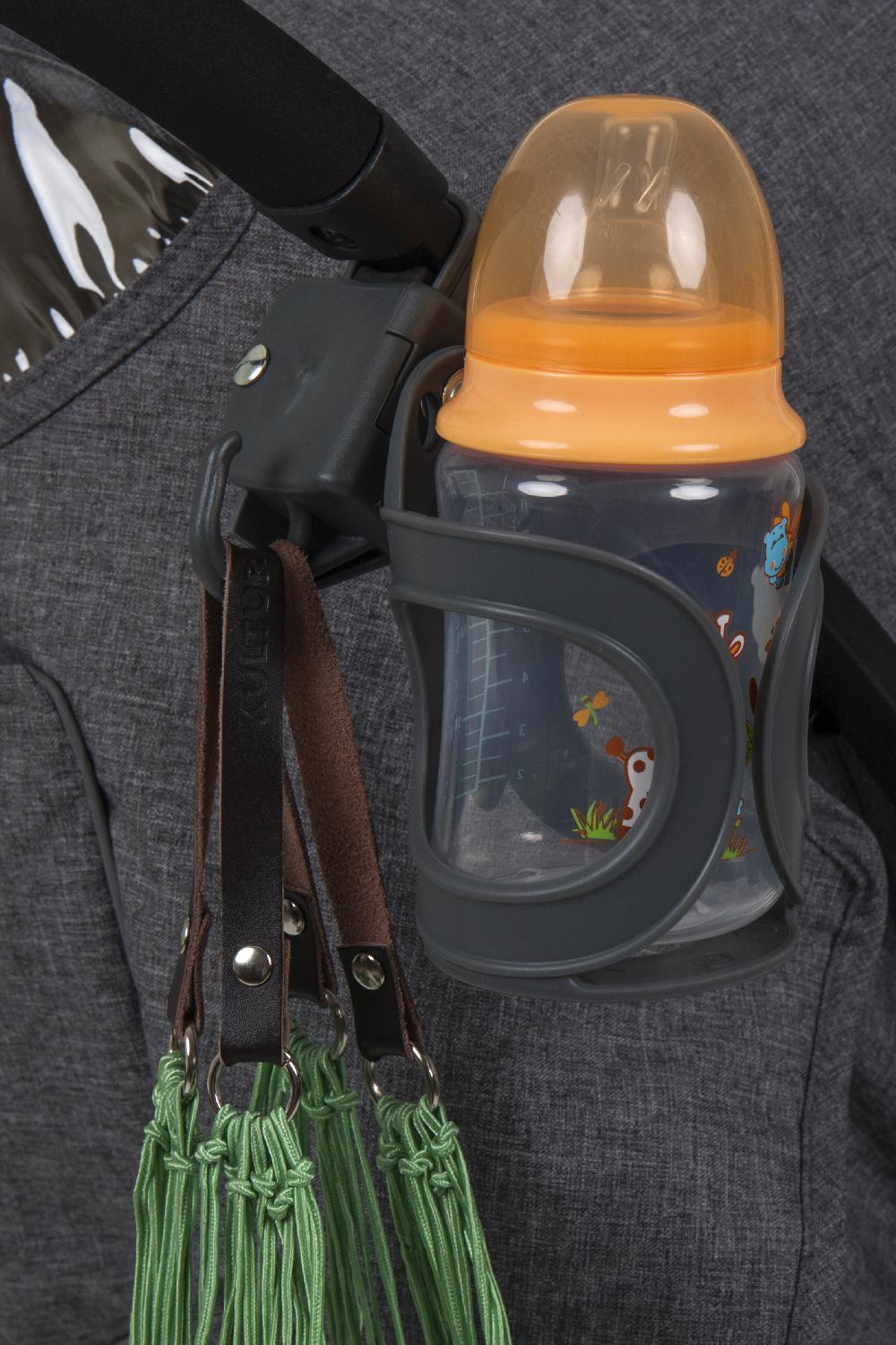 babymarkt Flaschenhalter mit Taschenhalter grau Kauf eins, bekomm eins gratis