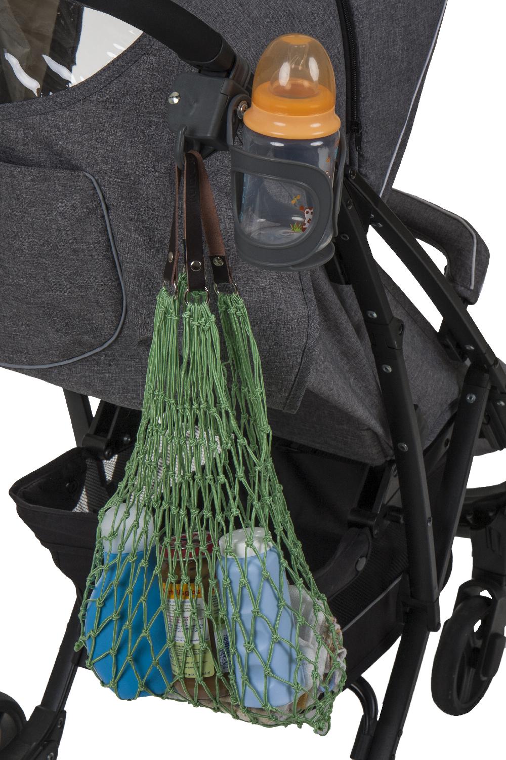 babymarkt Flaschenhalter mit Taschenhalter grau Kauf eins, bekomm eins gratis
