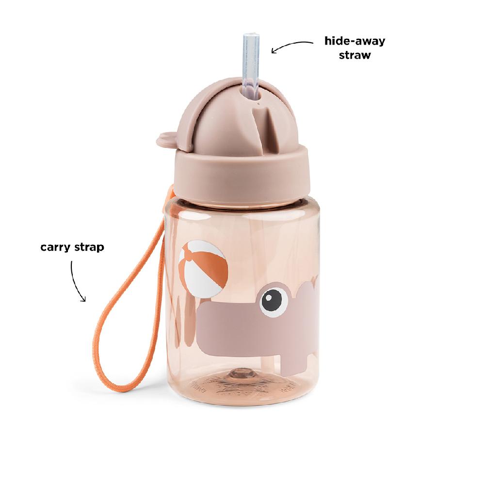 babymarkt Trinkflasche mit Strohhalm Playground rosa zollfrei