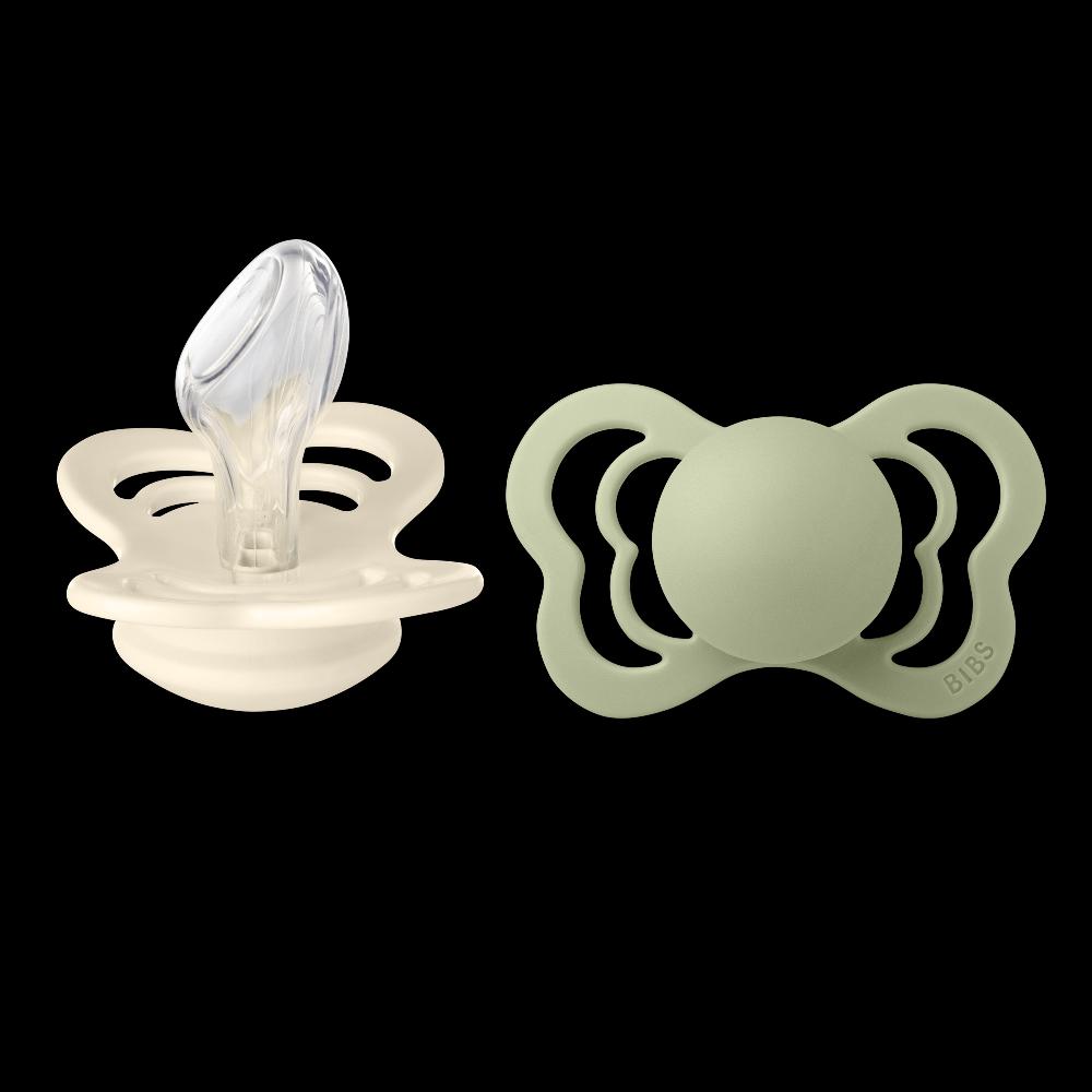 babymarkt Schnuller Couture Ivory/Sage Silikon ab 6 Monaten 2 Stk Exklusivangebot