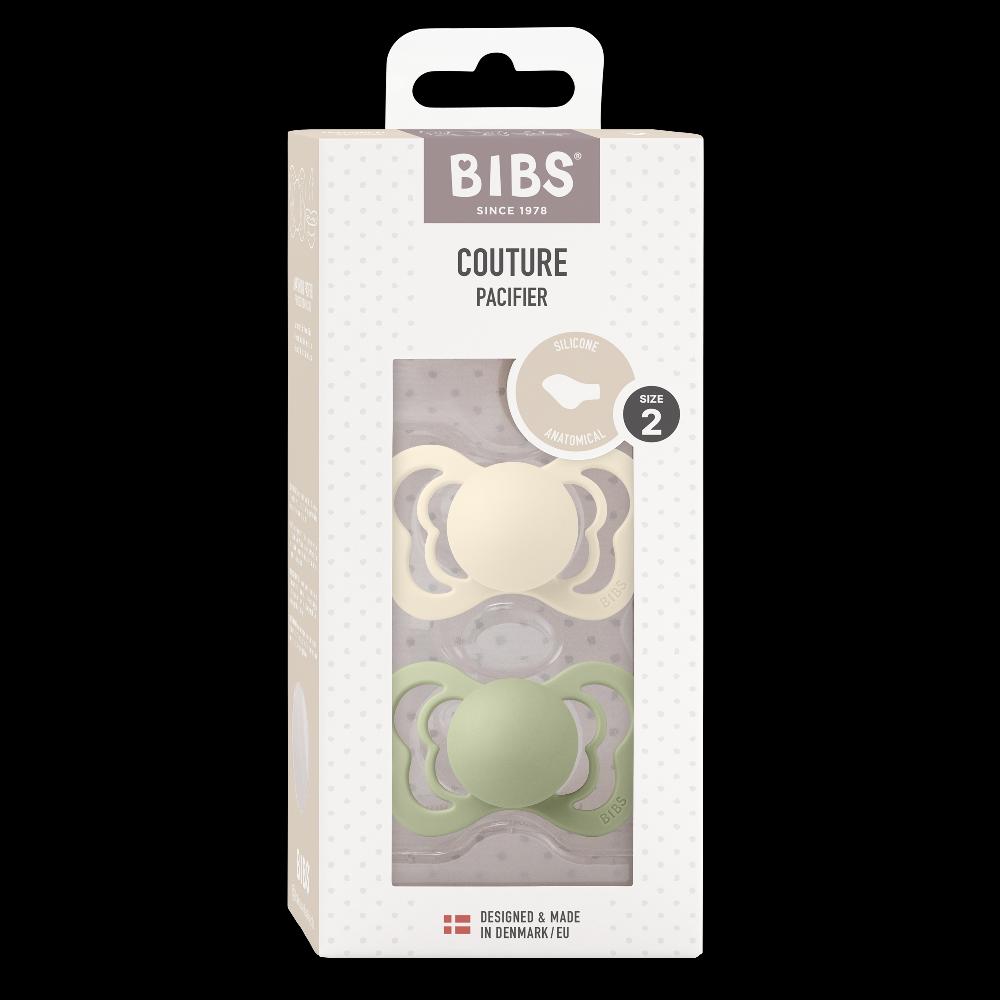 babymarkt Schnuller Couture Ivory/Sage Silikon ab 6 Monaten 2 Stk Exklusivangebot
