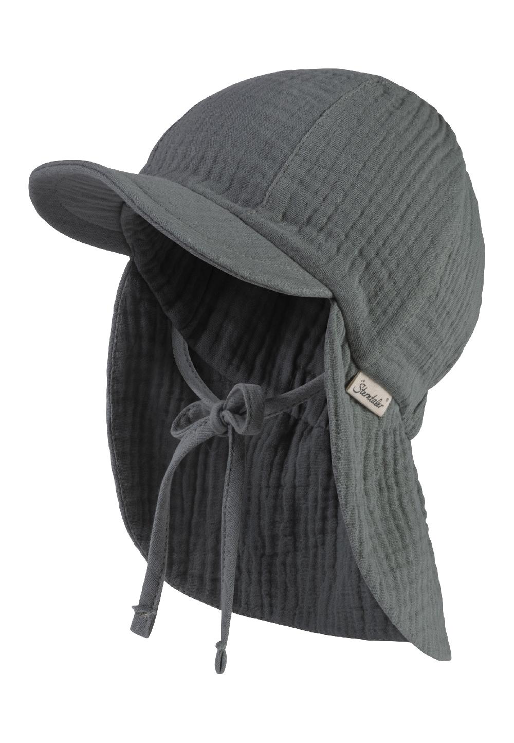 babymarkt Schirmmütze mit Nackenschutz Musselin mattgrün Nur für heute