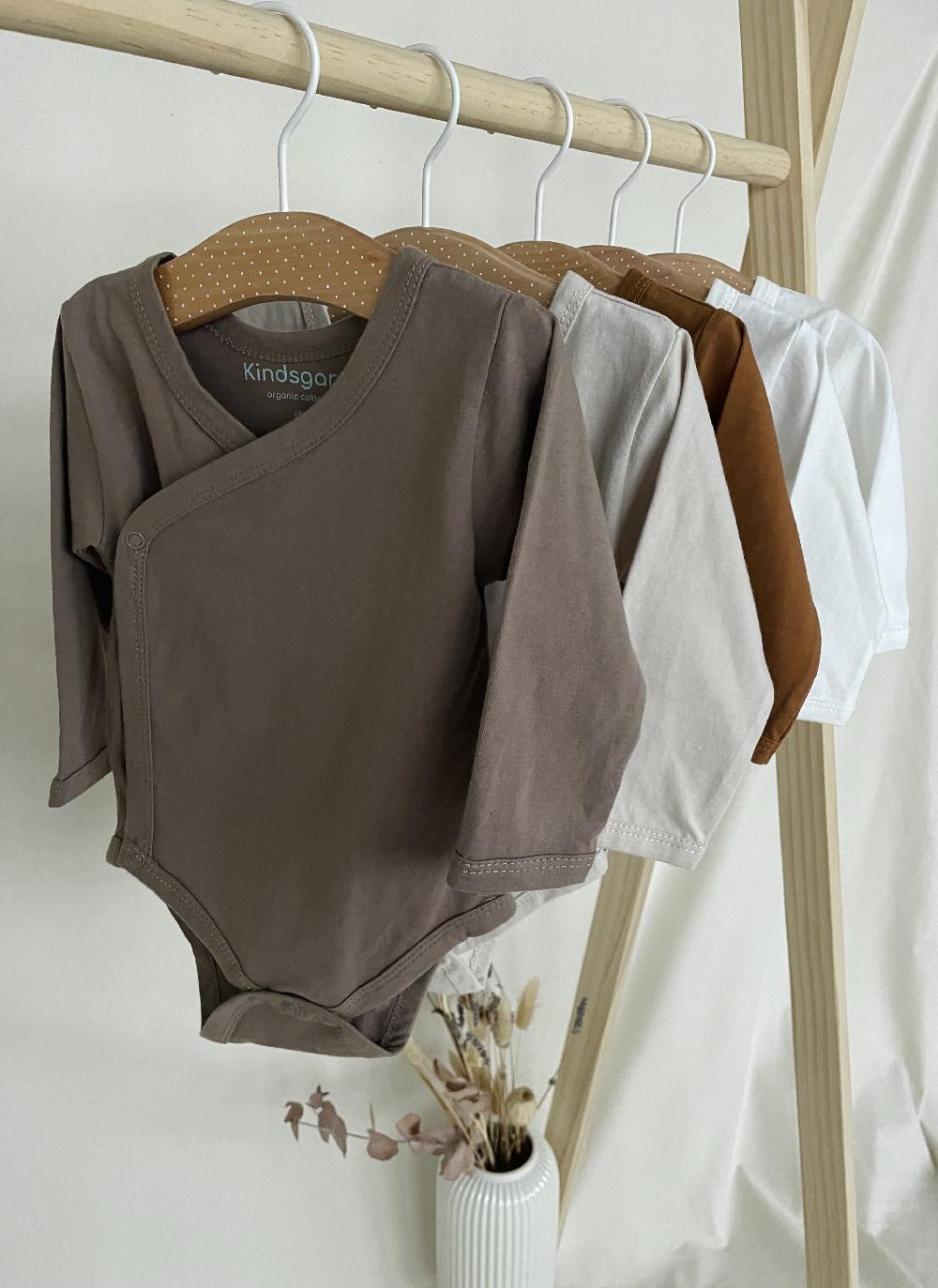 babymarkt Wickelbody trunder 5er-Pack langarm braun Im Verkauf