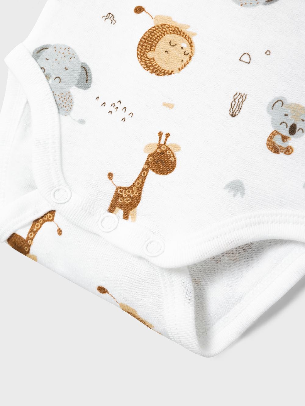 babymarkt Kurzarmbody 2er Pack Animal Bright White Online