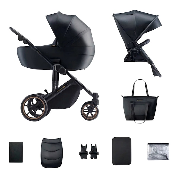babywalz KinderkraftKombikinderwagen PRIME 2 inkl. Wickeltasche venezian black