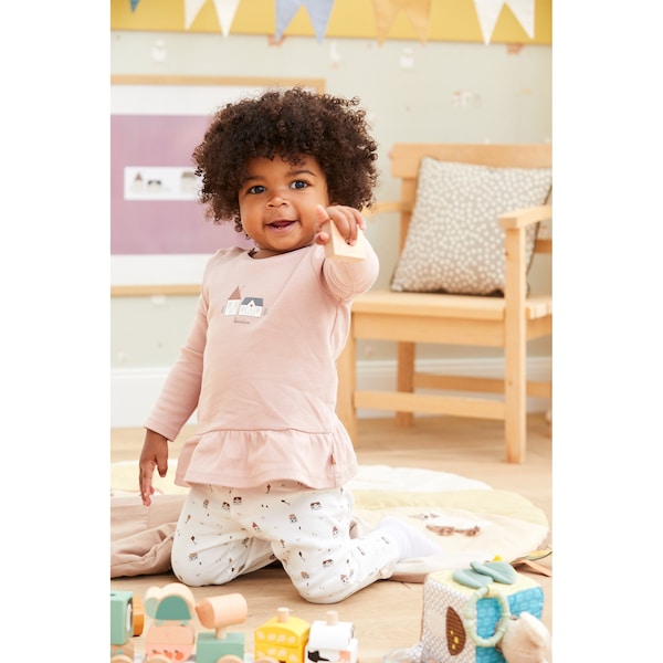 babywalz Bornino - Farm LifeLeggings Farm Life offwhite/bunt Fabrikverkauf