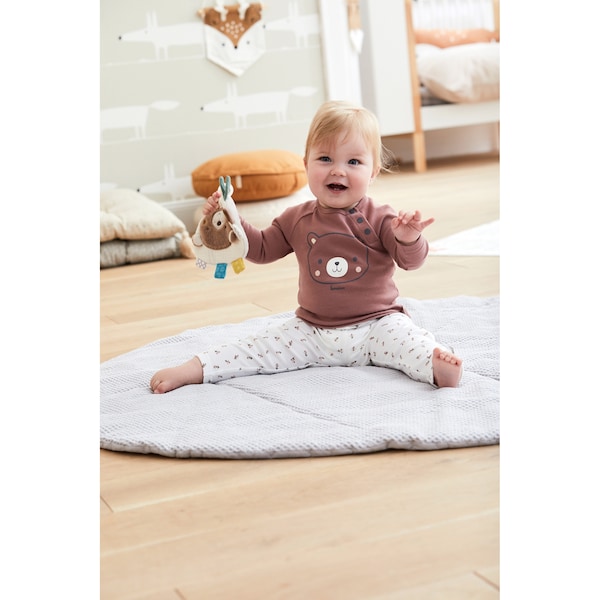 babywalz Bornino - Cute FoxLeggings Blumen offwhite Jubiläumsangebot