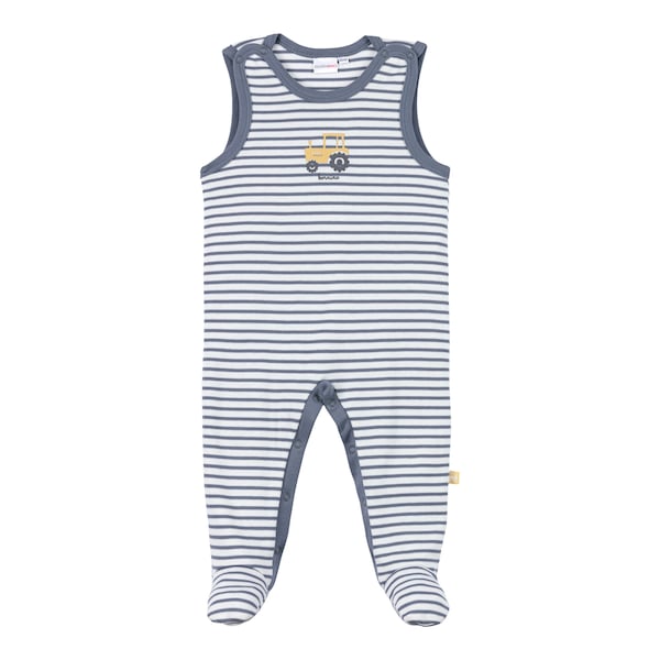babywalz Bornino - Farm LifeStrampler-Set 2-tlg. mit Body Traktor blau/offwhite Heißer Verkauf