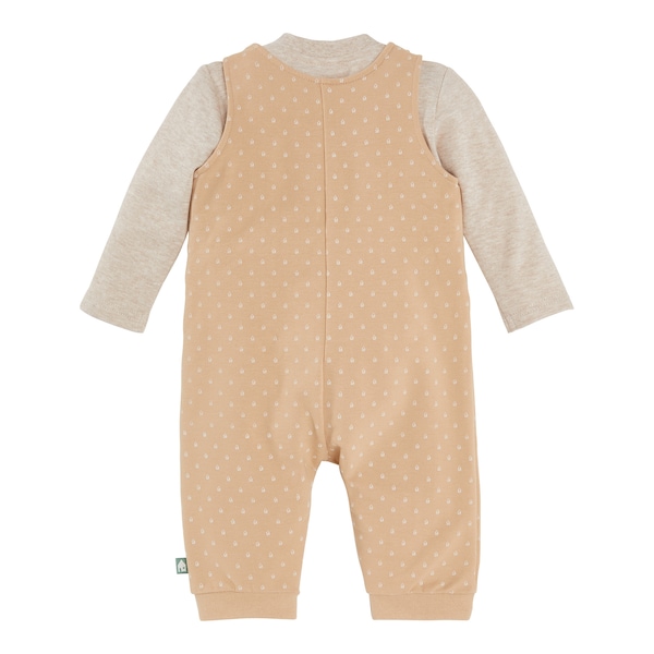 babywalz Bornino - Tiny Houses2-tlg. Set Latzhose und Shirt langarm Haus Online Outlet