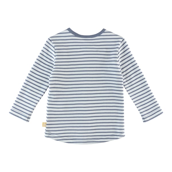 babywalz Bornino - Farm LifeShirt langarm Ringel Traktor blau/offwhite Zeitlich begrenztes Angebot