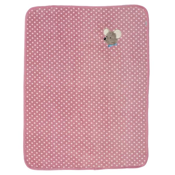 babywalz SterntalerBabydecke Plüsch 75x100 cm rosa / Maus Mable Nur für heute