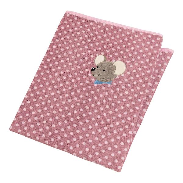 babywalz SterntalerBabydecke Plüsch 75x100 cm rosa / Maus Mable Nur für heute