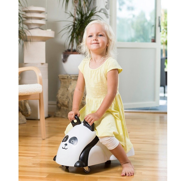 babywalz VikingtoysRutscher Cute Rider schwarz/weiss - Panda Großer Ausverkauf