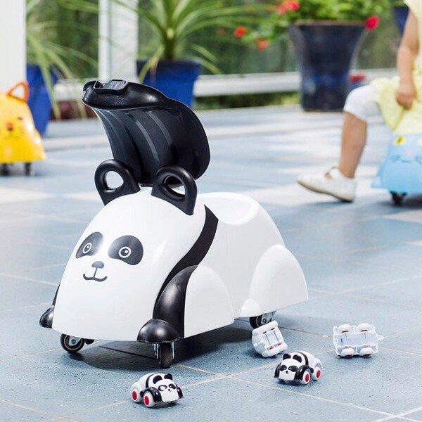 babywalz VikingtoysRutscher Cute Rider schwarz/weiss - Panda Großer Ausverkauf