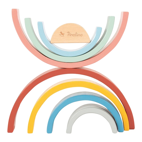 babywalz PinolinoHolzbausteine Regenbogen Ruby Saisonschlussverkauf