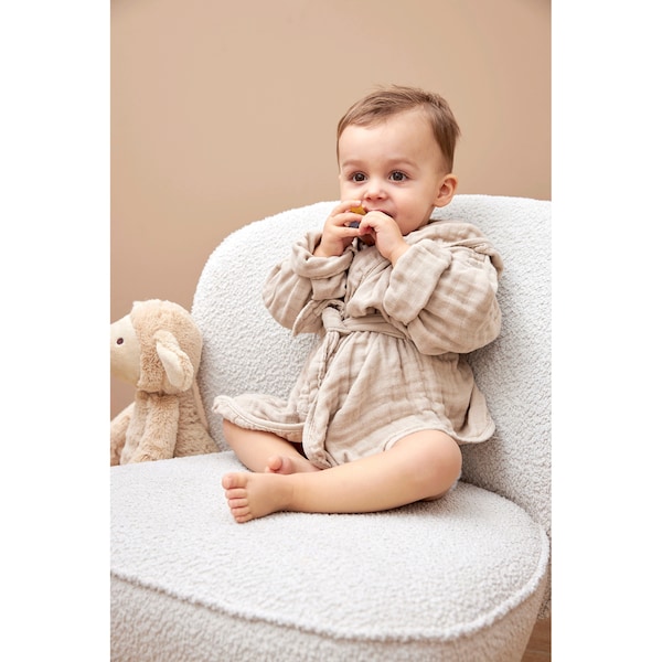 babywalz Meyco BabyBademantel pre-wasch Größe 74/80 sand JETZT KAUFEN