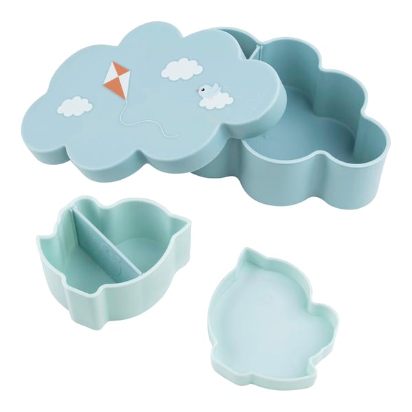 babywalz Done by Deer3tlg. Set Lunch & Snackbox mit Strohhalmflasche Playground blau Verkauf