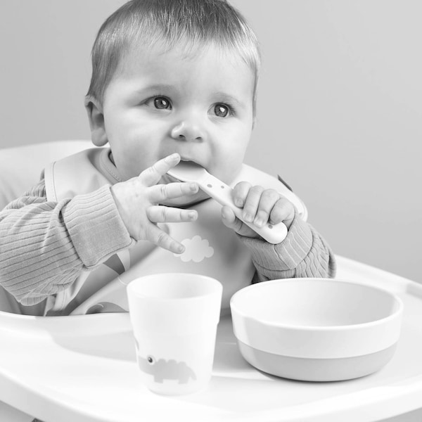 babywalz Done by Deer3-tlg. Geschirrset Foodie Elphee rosa Angebote