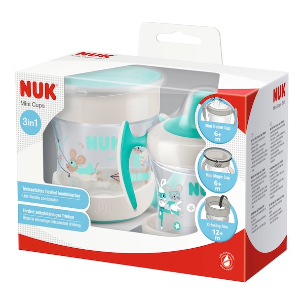 babywalz NUK2er-Set Trinklernbecher Mini Magic Cup und Mini Trainer Cup 160 ml im Angebot